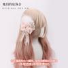 Milk Color Rose Bow Pair KC Lace Headband Handmade Small Things Sweet Lolita Accessories