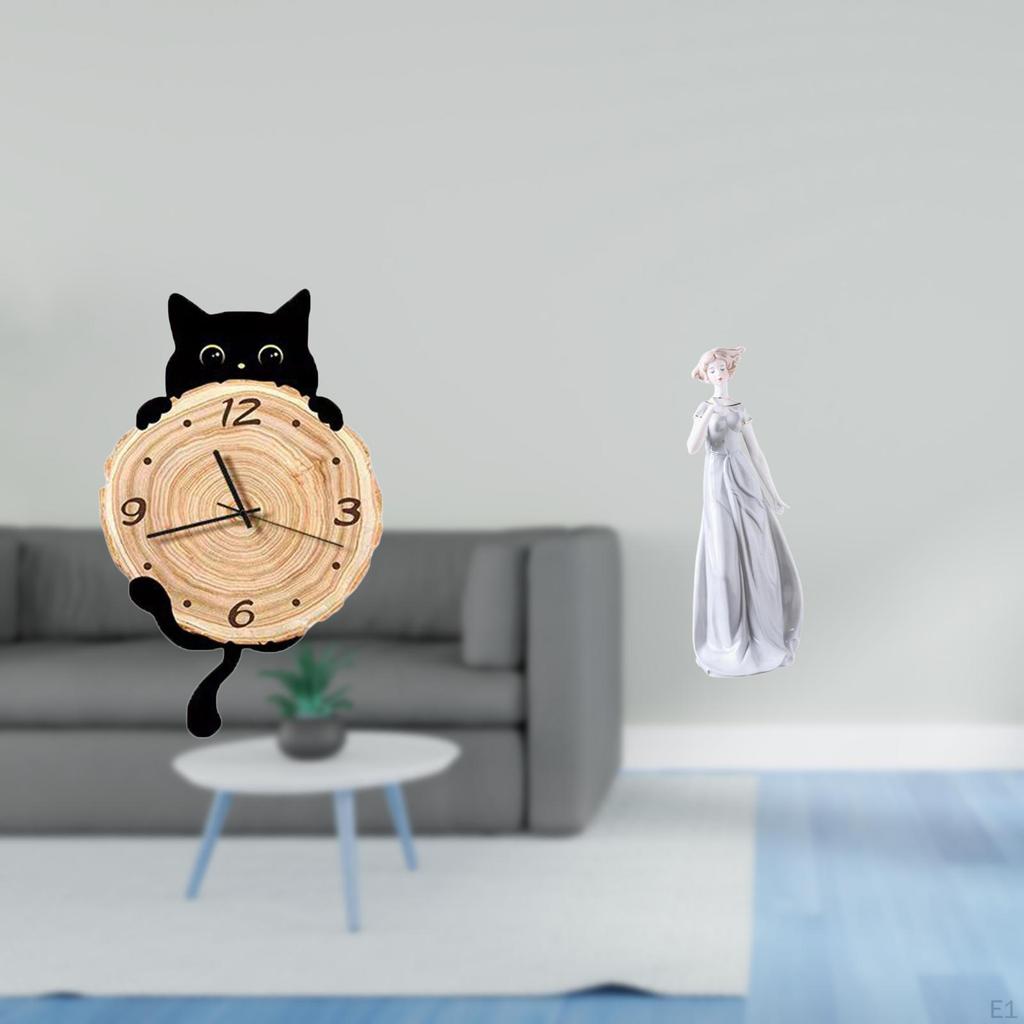 Wall Clock Decor Gifts Lightweight No Ticking Hanging Ornament for Office ’S Room Bedroom Home