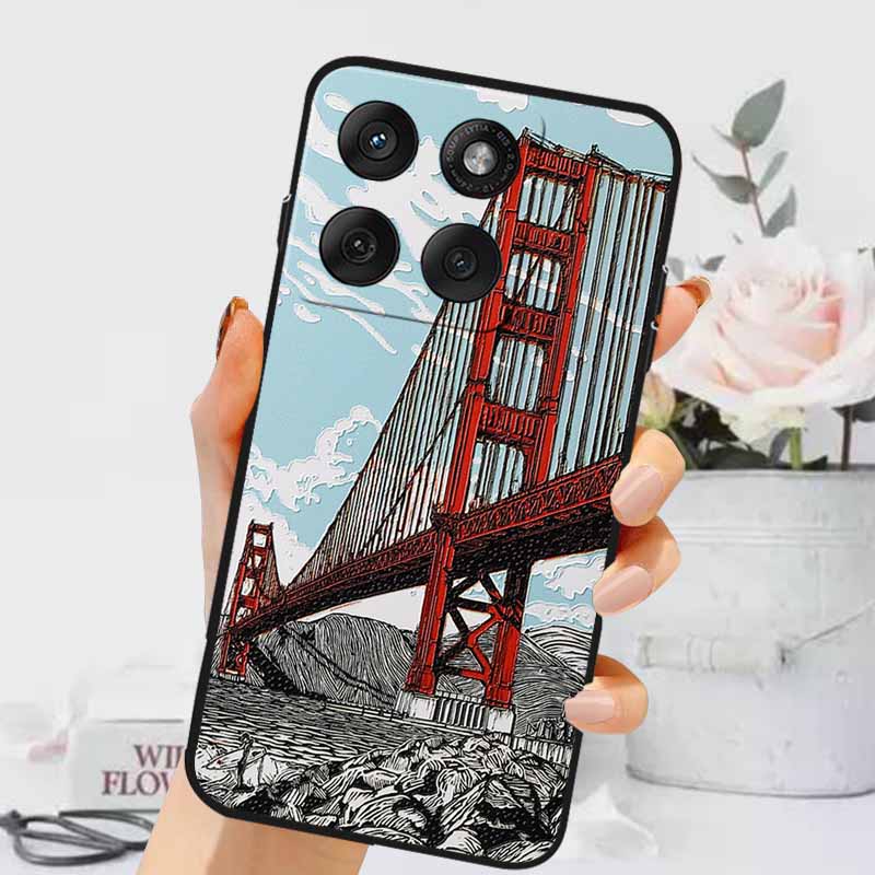 3D Emboss Cases For Edge 60 Fusion / Edge 60 Pro Relief Embossed Retro Silicone Back Cover For Edge 60 Stylus Black Funda 60 Pro
