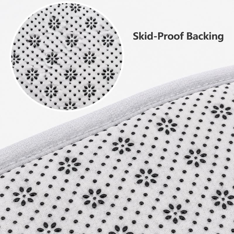 Skibidi Toilet Flannel Kitchen Floor Mat Absorbent Non-Slip Soft Standing Mat Washable Comfortable Kitchen Rug for Home Sink Laundry