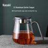 SAMADOYO Heat-Resistant Glass Teapot with Aluminum Lid