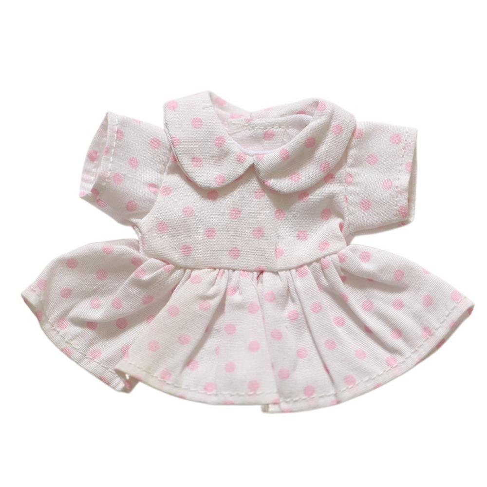 Cotton Doll Dress Up Clothes Plaid Kawaii Mini Doll Skirt Cute Exquisite Doll Skirt  Play House