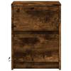 Vidaxl Bedside Tables with LED Lighting, 2 Pcs., Smoked Oak