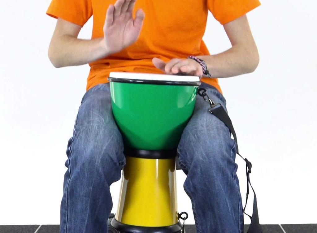 NINO ABS Drum Djembe, Green/Yellow, NINO18G/Y, Authentic Japanese Product