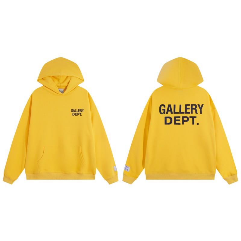Gallery Dept Streetwear Hoodie Men Women - Oversized Cotton Pullover With Bold Letter Print Casual Wear