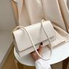 Fashionable Women Shoulder Bag PU Leather Armpit Handbag Casual Small Square Purse for Ladies Stylish Solid Color Crossbody Bag