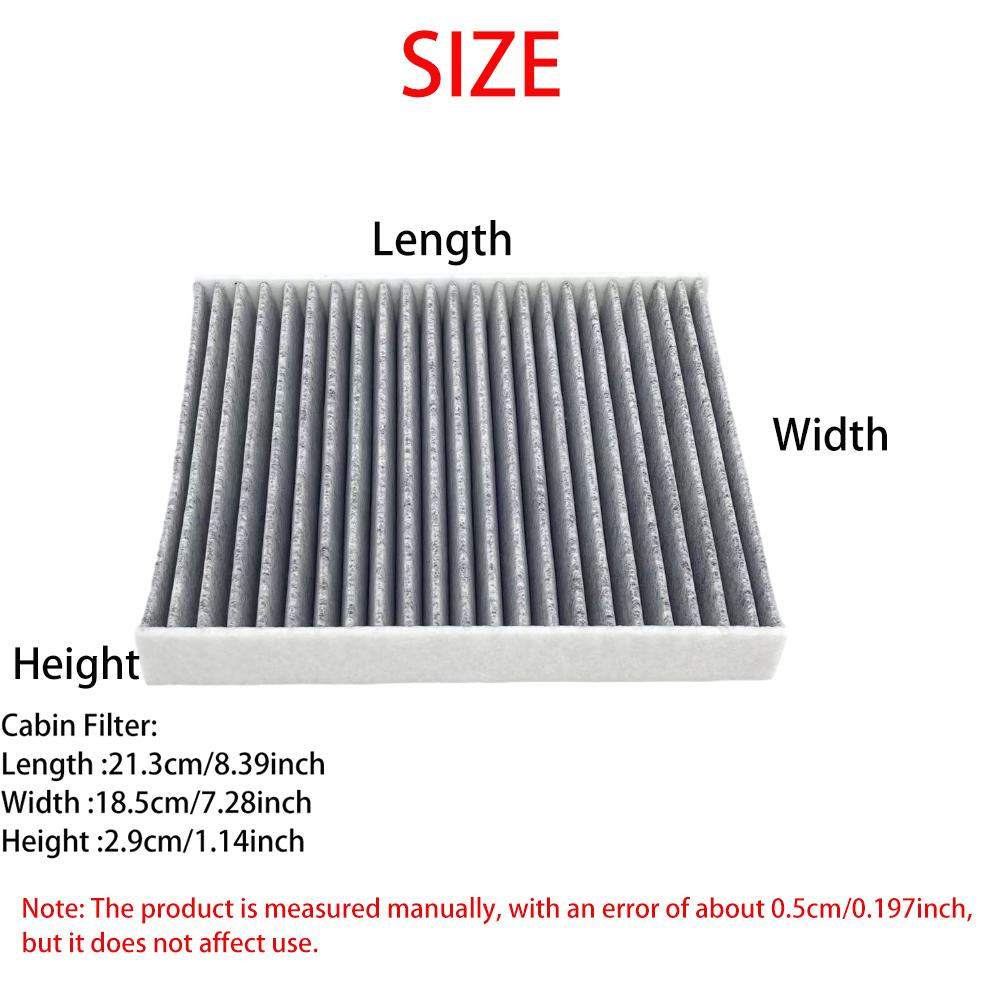 Luftfilter 17801-0T060 und Innenraumfilter 87139-58010 für TOYOTA COROLLA 1.2 1.6 2.0 CAMRY RAV 4 HIGHLANDER 2.5 Hybrid C-HR