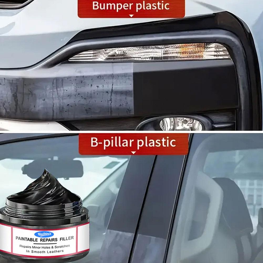 Car Interior Shiny Refurbishment Wax - Plastic Parts Renewal, Black Vehicle Yellowing Repair - Effectively Remove Scratches
