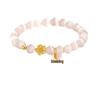 Peach Blossom Luck Bracelet with Cat's Eye Stone and Fu Character Beads – Niche Design Fashion Jewelry