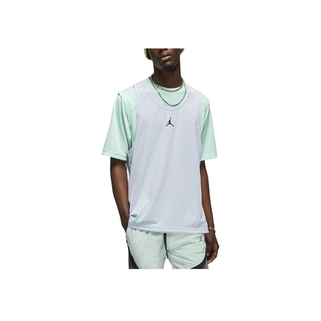 Jordan Sport Logo Solid Color Sleeveless Round Neck Vest Men Tops Light-Green DM1831-379