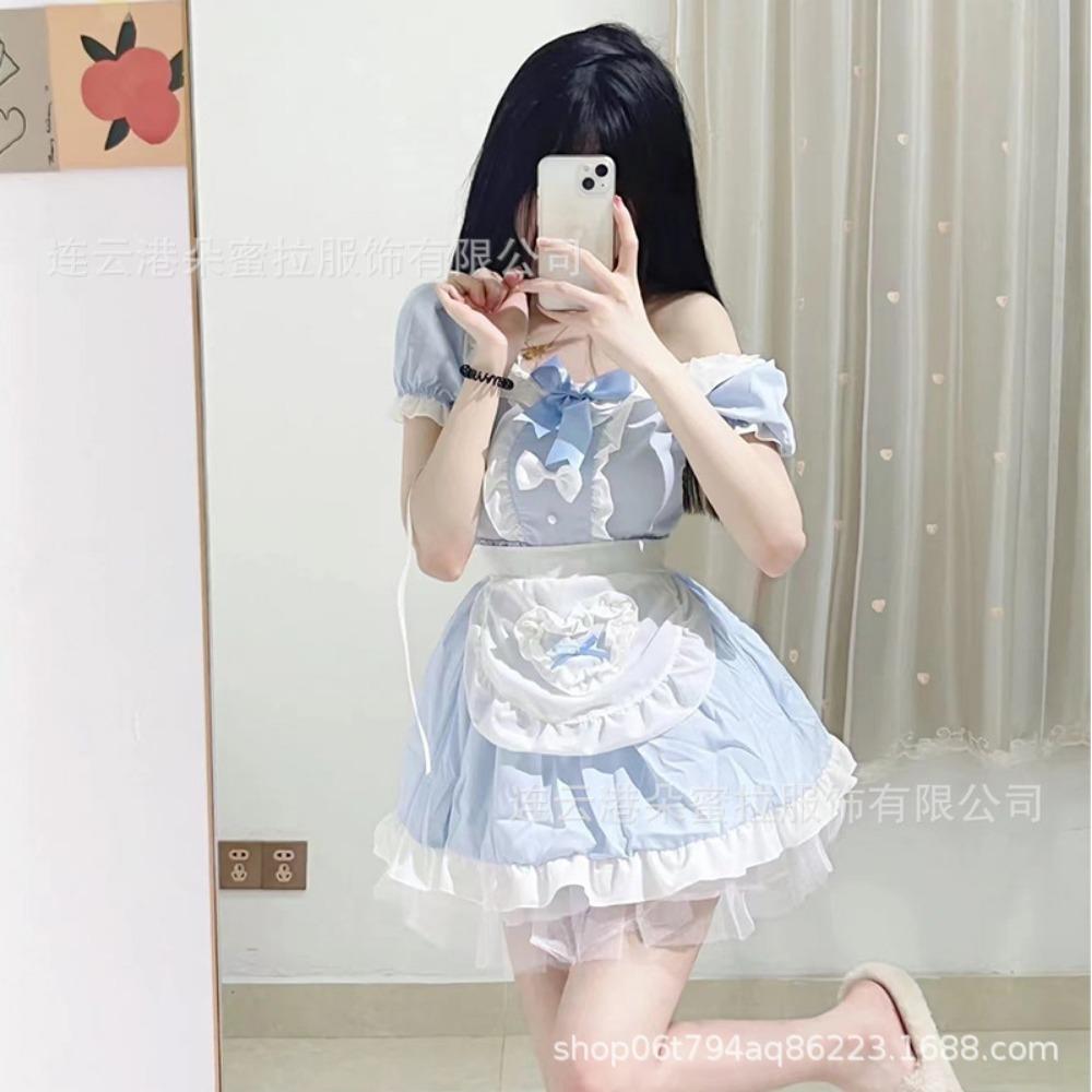 New Sexy Underwear Two-dimensional Japanese Cute Girl Neck Clothing Lolita Maid Pleated Maid Clothing
