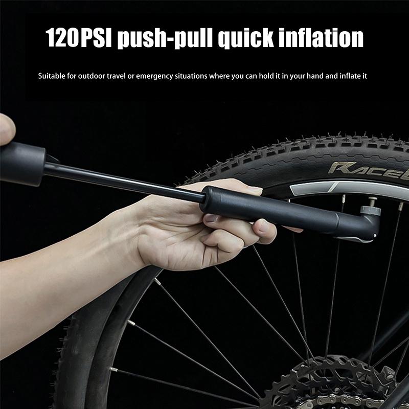 1Pc 120Psi Mini Bike Pump Plastics Portable Bicycle Hand Air Pump Tire Inflator Schrader Presta Valve Road Cycling Pump