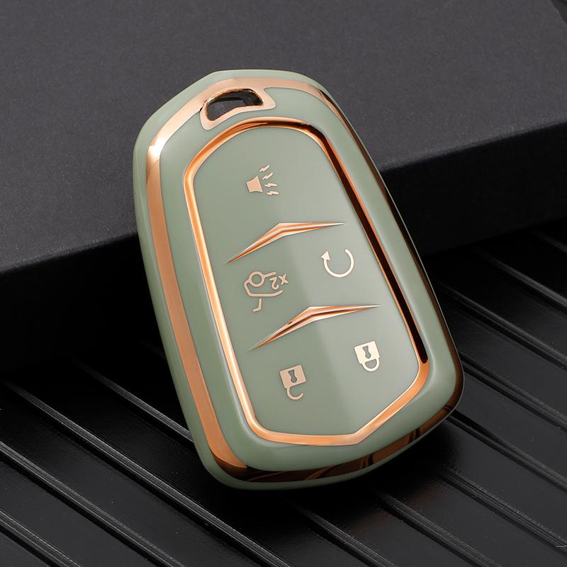 TPU Car Smart Key Cover Case For Cadillac ATS CT6 CTS DTS XT5 Escalade ESV SRX STS XTS ELR 2014 - 2018 Key Fob Bag