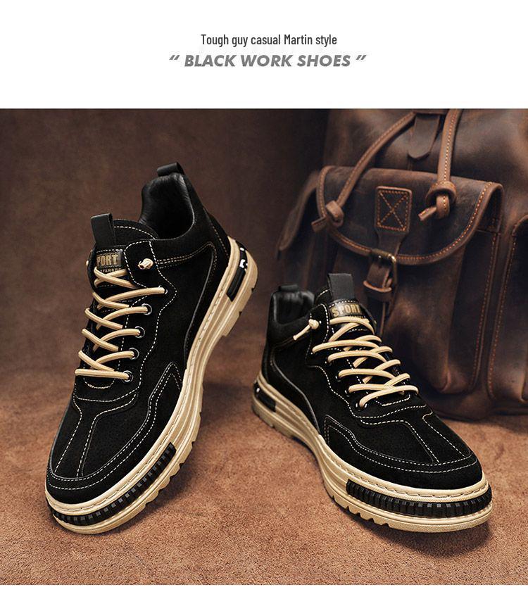 Men's Spring 2026 Wear-Resistant Breathable Work Shoes | Trendy & Versatile Board Style