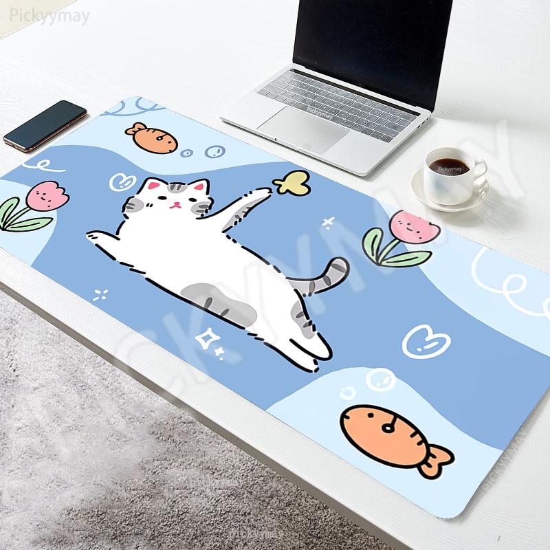 Anime Mouse Pads Cute Cat Table Mats Computer Mousepad Company Big Desk Pad xcm Large Gamer Mousepads Mouse Mat