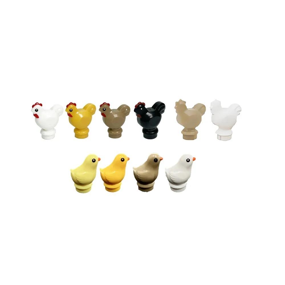 MOC Animal Scene Building Blocks Zoo Ducks Cat Dog Penguin Eagle Dove Wolf Bear Deer Shark Snake Mice Sheep DIY Toys Bricks K055