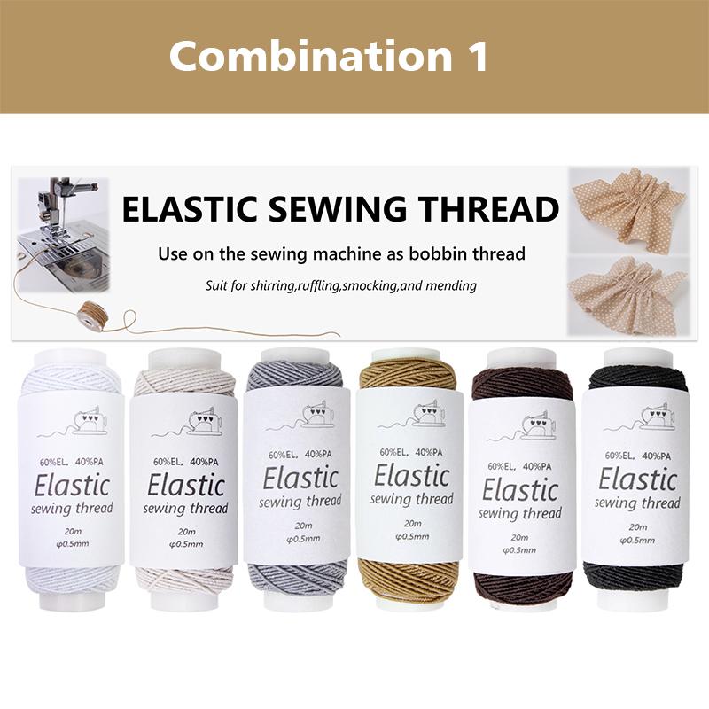 

6 шт./упак. швейные нитки для сборки браслетов эластичные нитки для швейной машины 0,5 мм