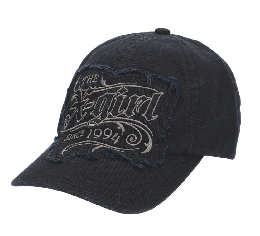 

[X-girl] Cap LOGO PATCH 6PANEL CAP Women s BLACK