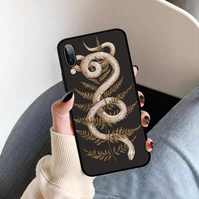 Hand Schlange Blume Schlange Handyhülle Für OPPO A9 A7 A3S A1K F5 Reno 2 Z Realme 6 5 Pro C3 Vivo Y91C Y51 Y31 Y19 Y17 Y11 V17