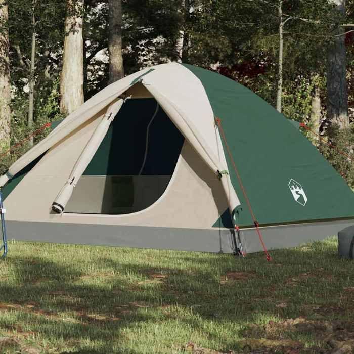 Camping Tent - vidaXL - Dome Model - 6 Persons - Waterproof - Green