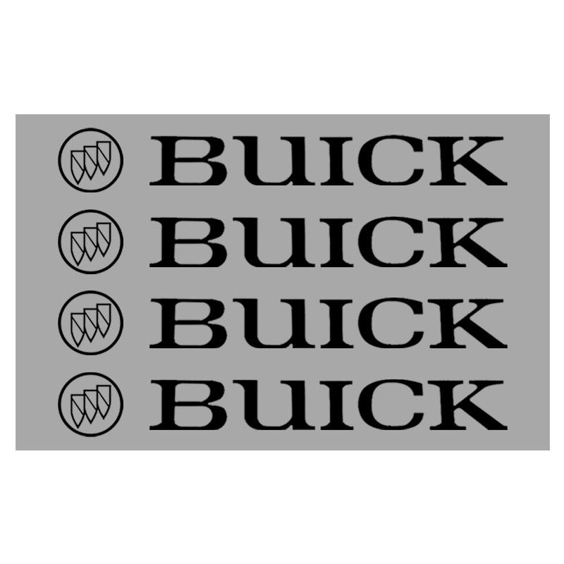 

4Pcs Car Door Handle Stickers Tire Rear View Mirror Decals for Buick Envision GS GL6 GL8 Avenir Riviera Lesabre Velite Verano чёрный