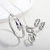 2026 Jewelry High-end Jewelry 4-piece Necklace Jewelry Snake Zircon Jewelry Set Women