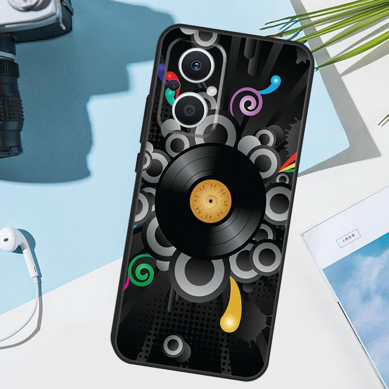 

Vinyl DJ Record Art Cover For OPPO Reno 7 8 Lite 10 12 13 14 Pro 11 F 12F 13F 14F OPPO Find X8 X5 X6 X9 Pro Case OPPO Reno13 Pro