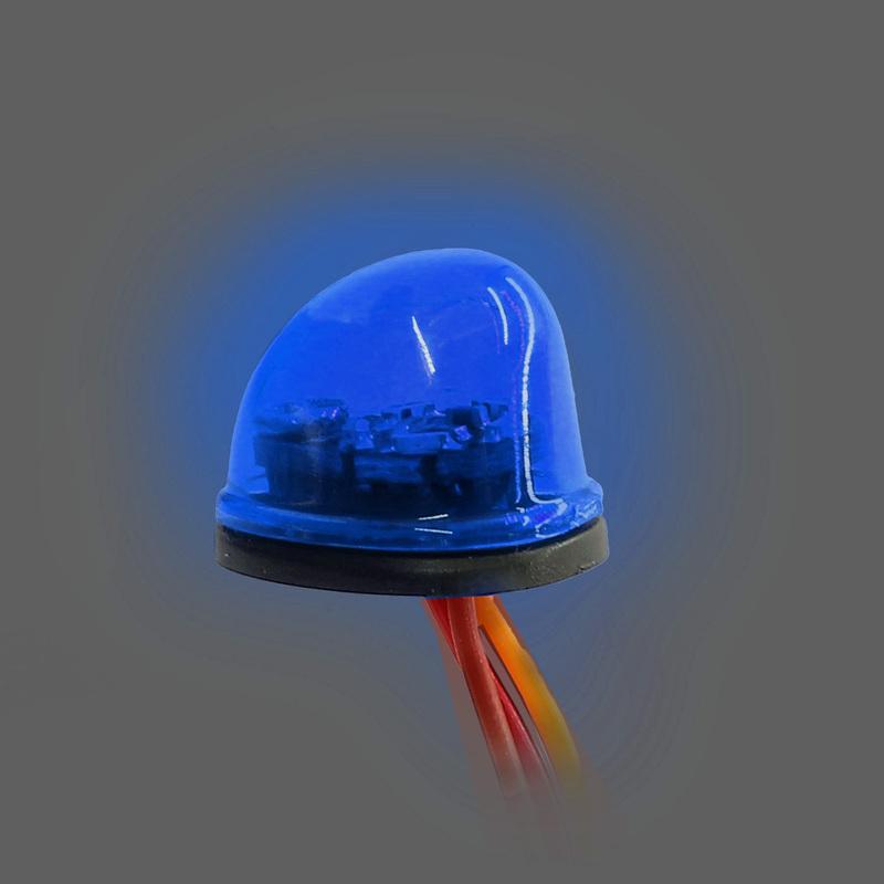 RC Multi-function 360° Flashing Rotating LED Light Bar Alarming Lamp for 1/14 Tamiya 1/10 RC Car Engineering Truck Upgrade Parts
