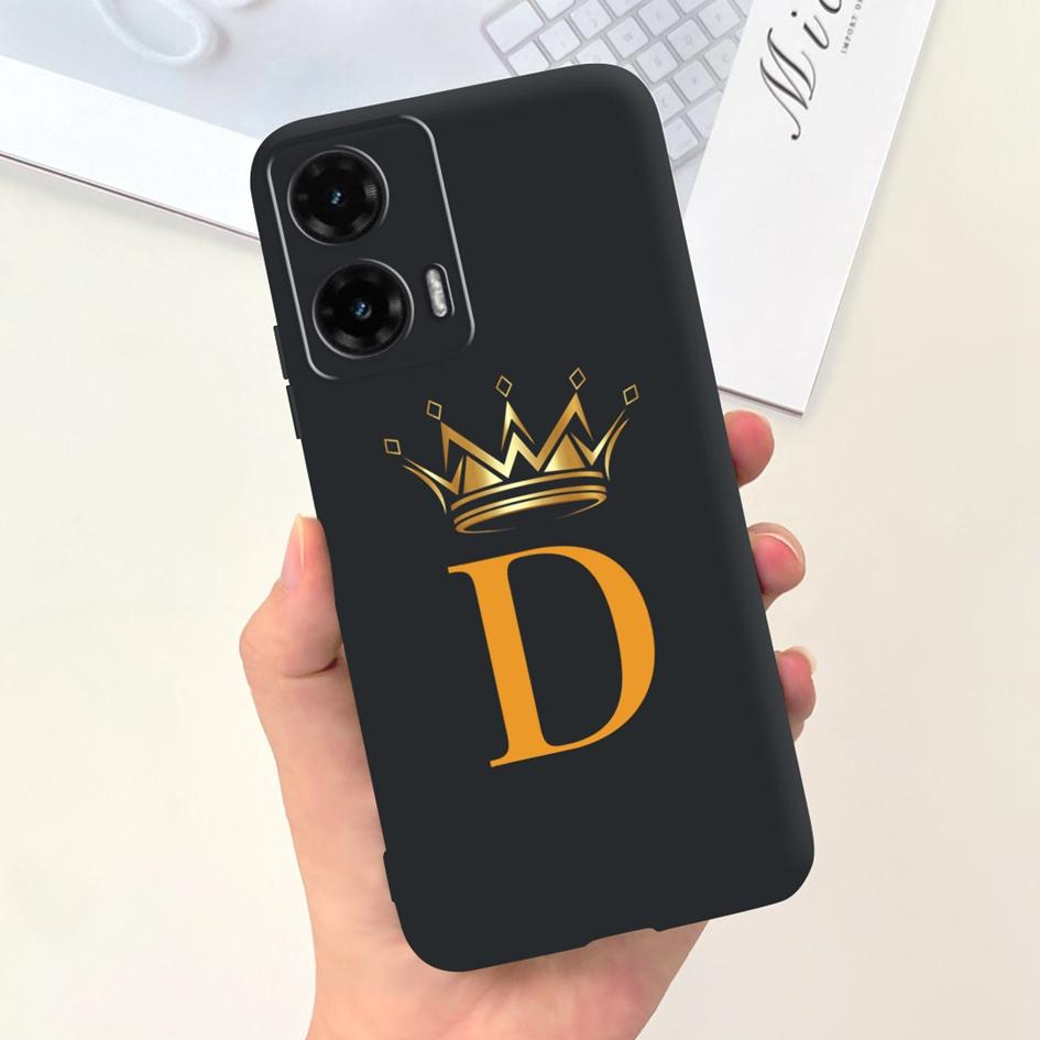 For Motorola Moto G35 5G Case G 35 Cover Cute Crown Letters Soft Silicone Back Cover For Moto G35 2024 Phone Case MotoG35 Fundas