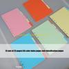 92MF 25 Pack Colorful Index Page 6 Holes Planner Organizers Sturdy ABS Materials