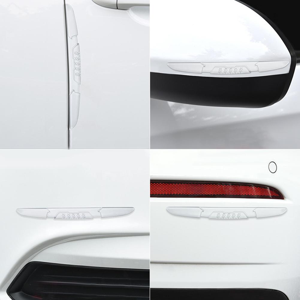 4 Stück Transparente Autotürkantenschutz Kratzschutz Universal Auto Türstoßstangenschutz Kollisionsschutz