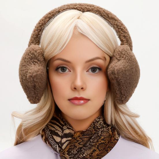 Earmuffs Star-Shaped Design Ultra-Soft Plush Warm Winter Earmuffs Cold Wind Ear Muffs Ear Protection Fuzzy