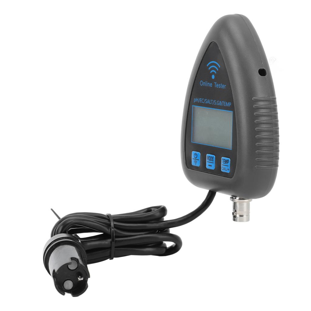 PH Temperature Water Quality Meter Mini Continuous 5 In 1 PH EC SALT SG TEMP Monitor Wireless WiFi