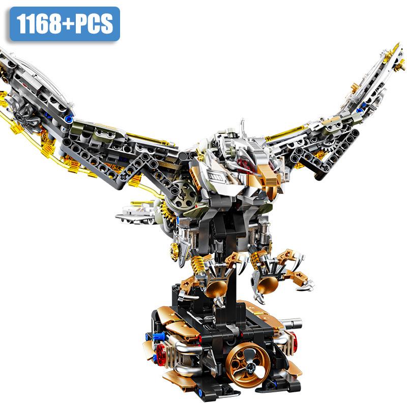High-Quality Creative High-Quality 1168Pcs High-Quality Mechanical High-Quality Hawk High-Quality Wild High-Quality Animal High-Quality Building
