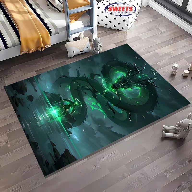 Neue Regale! Dargon Großflächenteppich, Wohnzimmer Schlafzimmer Bürobereich Kinderzimmer der Wahl, Rutschfeste Maschinenwaschbare Matte