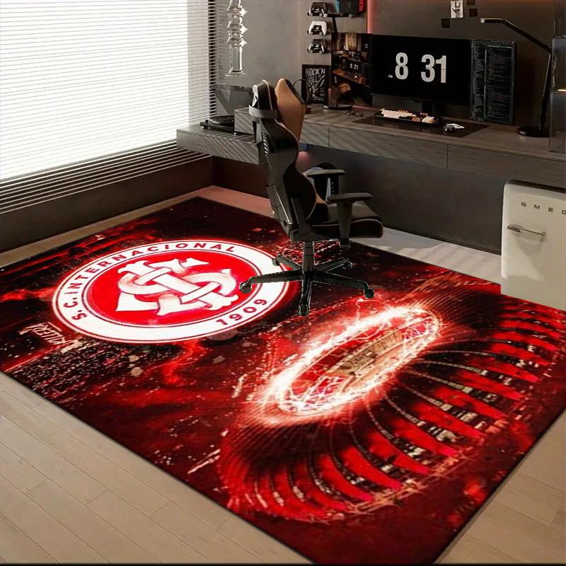 Inter Club Emblem Printed Office Carpet Chair Cushion Entryway Rug, Rugs for Living Room, Bedroom Christmas gifts