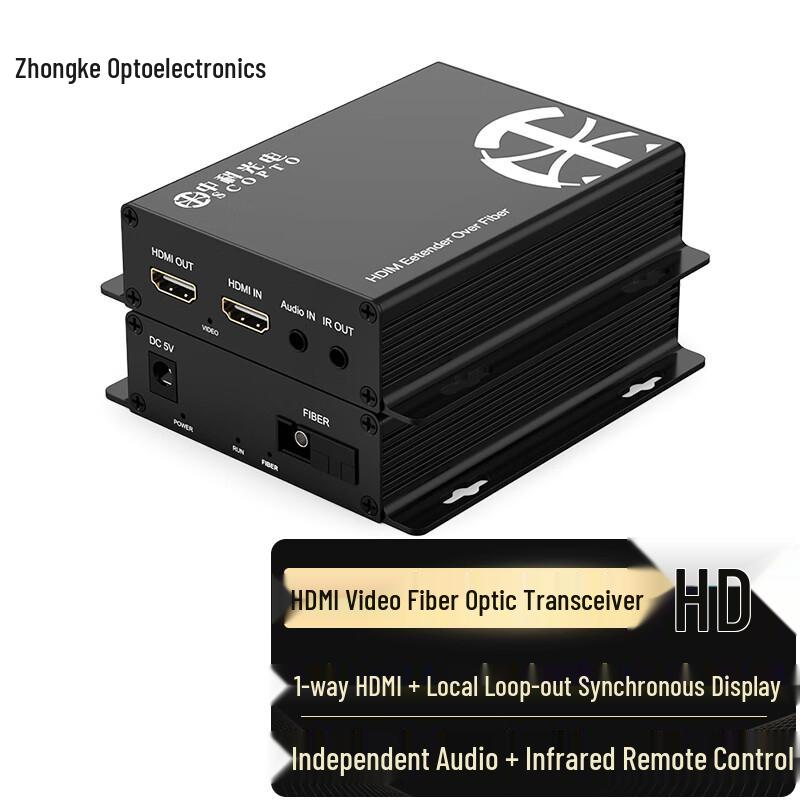 Zhongke Optoelectronics HDMI Fiber Optic Extender/Transceiver