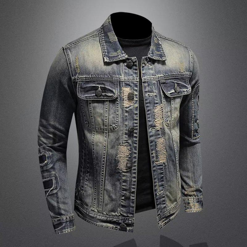 Men's Fashion Jackets: Cool Denim Workwear & Loose Casual Tops for Autumn, Winter, and Spring