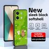 Süße D-Dinotaeng Handyhülle für Redmi Note 14 13 12 11 Pro Plus S 5G 14C A3 Weiche Schwarze Handyhülle