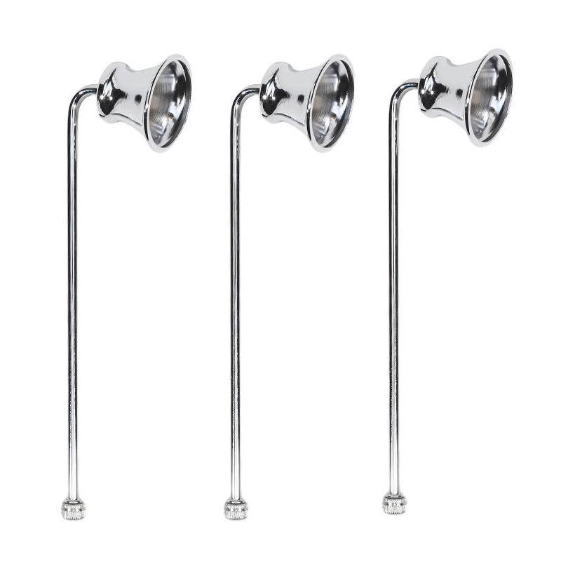 Candle Snuffer Stainless Steel Smokeless Candles Wick Bell snuffer Put Off flame Tool Cutter Black Gold Rose Silver Decoration