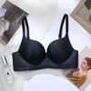 Traceless Gathering Women's Bra New One-piece Steel-free Simple and Comfortable Student