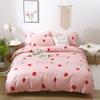 Simple Aloe Vera Cotton Four-piece Set Three-piece Set Quilt Cover Bed Sheet Human Bedding