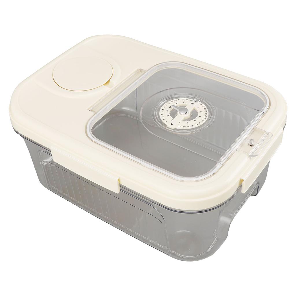 Rice Container Kitchen Dry Food Rice Storage Box Multipurpose Airtight Rice Bucket with Cup for Cereal Flour