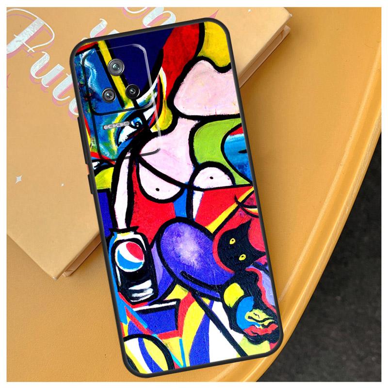 Picasso Abstract Art Painting Funda For Xiaomi 17 Pro Max 15 14 Ultra 13T 14T 15T POCO X7 Pro X5 X6 F6 F5 F7 F8 Ultra Case