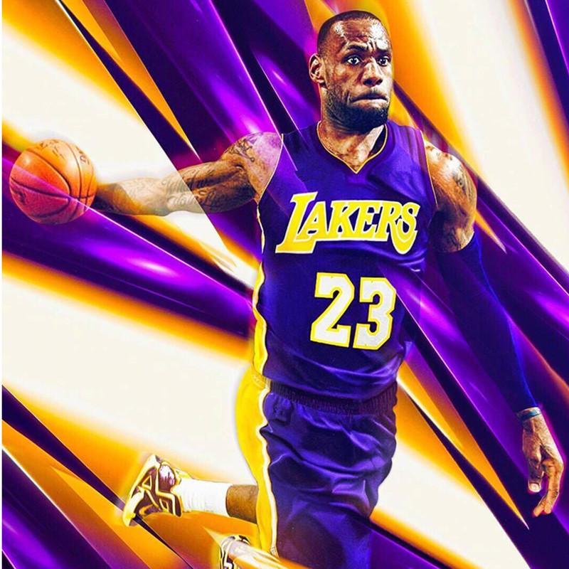 Los Angeles Lakers Lebron James Basketball Jersey Set With Polyester Fabric For Men And Sports Enthusiasts