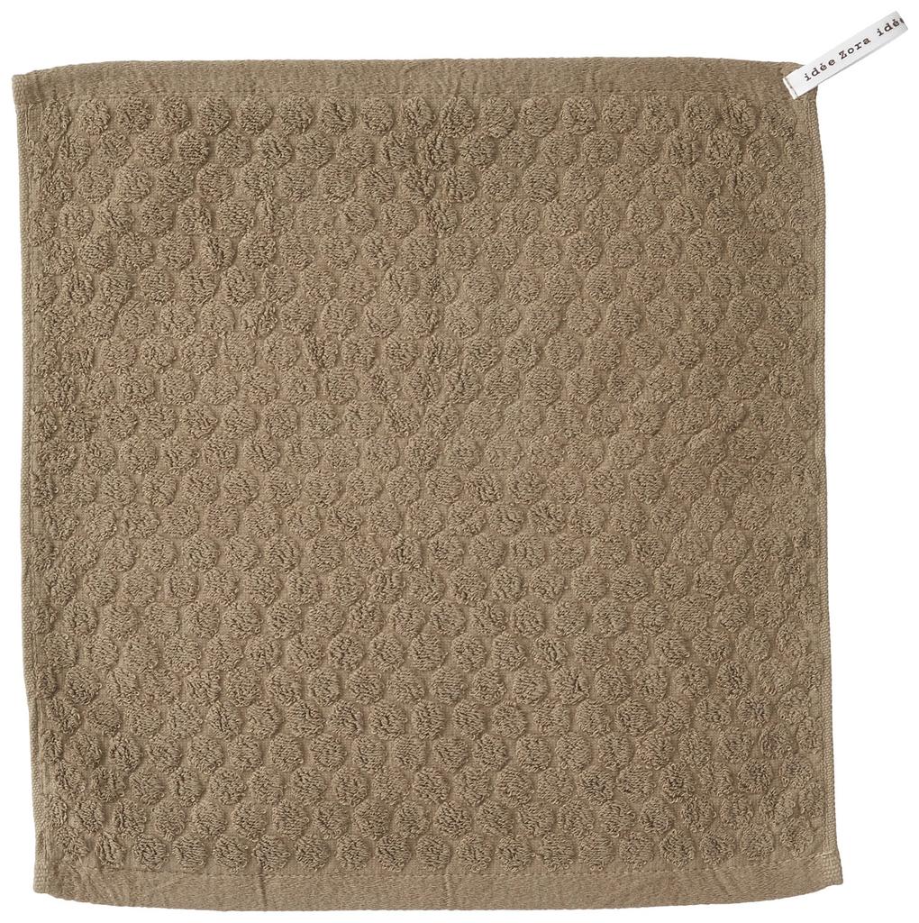 Imabari Towel Wash Towel Ideazora Dot Brown