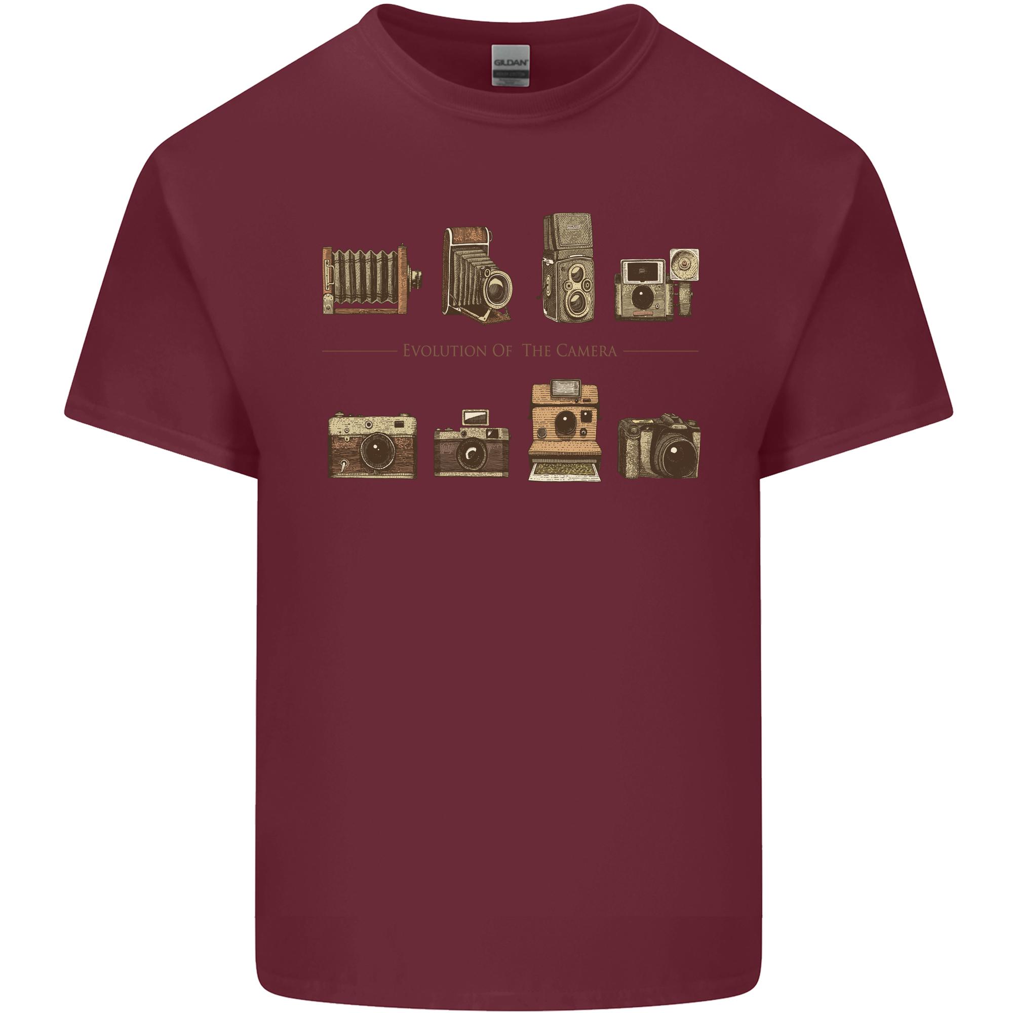 Photography Camera Evolution Photographer Unisexs Light Cotton TShirt S