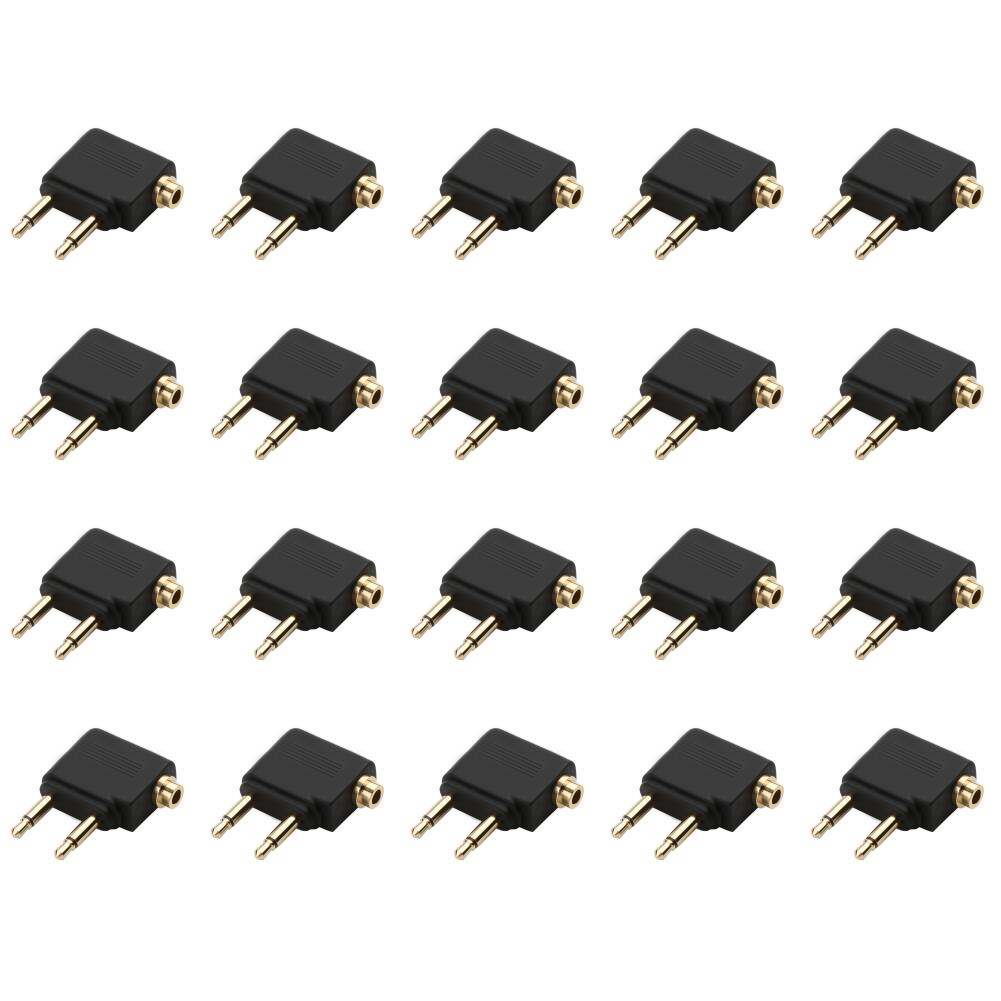 

EY# 3.5mm Jack Audio Adapter Audio Converter for Airplane Travel Headphone (1pc)