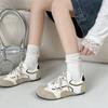 Red retro inner height-increasing flat-soled Agande training shoes women's summer 2025 new versatile soft-soled sports and leisure board shoes