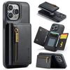 DG.MING M5 Series Zip RFID Multi Card Detachable Leather Phone Case